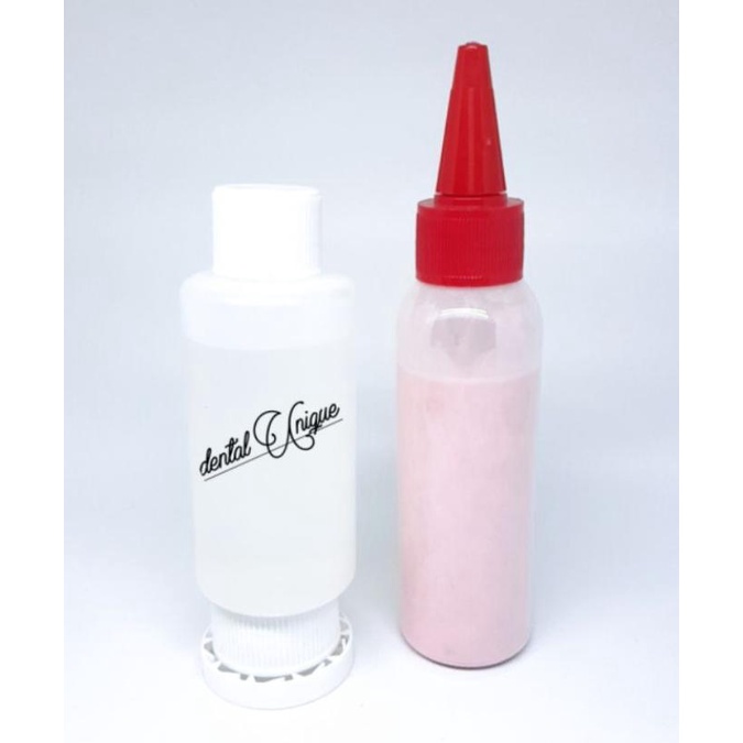 PAKETAN SC LIQUID 100ML DAN BUBUK 100gr LEM GIGI PALSU YANG PATAH