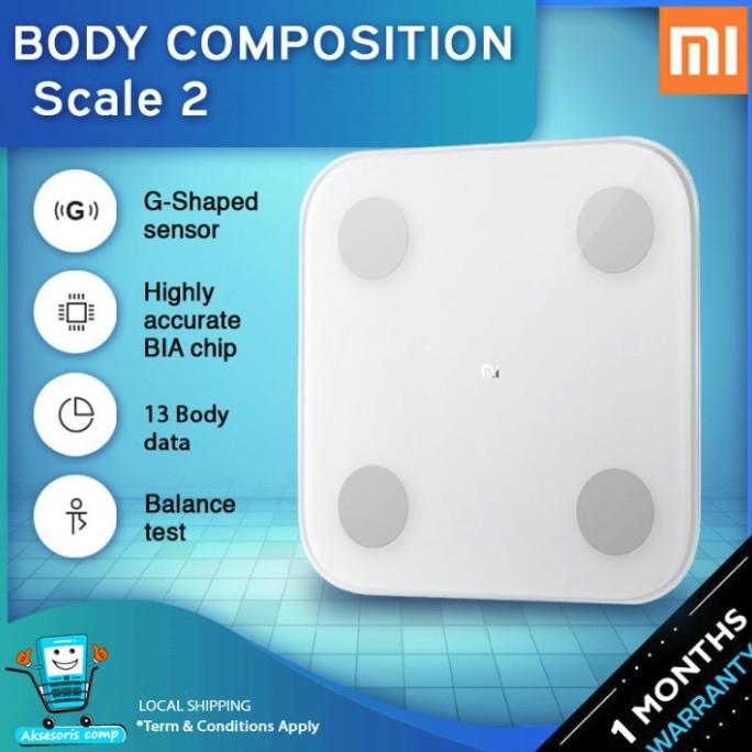 Xiao Mi Fat Body Scale 2 Composition Scale 2 Display LED Timbangan
