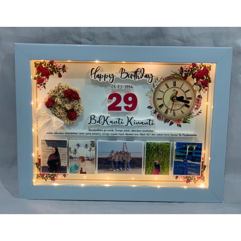 Pop Up Frame Jam Buket 40 cm x 30 cm