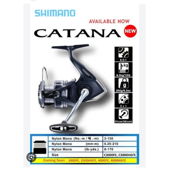 MURAH BANGET✔ REEL PANCING SHIMANO CATANA 1000