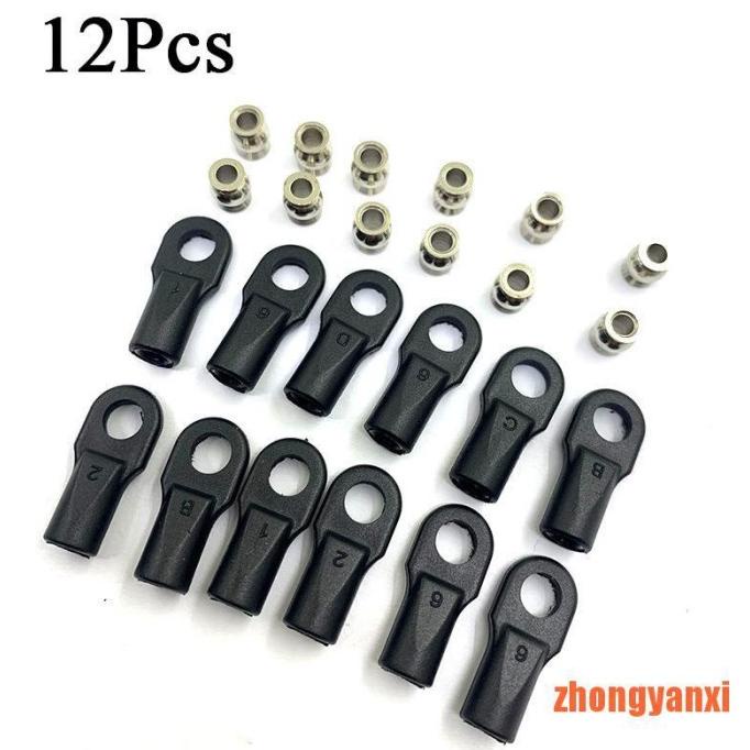 Must Have 12Pcs Ball Joint Linkage Rod End Linkage Untuk 1 10 Rc Car Crawler Terbaru
