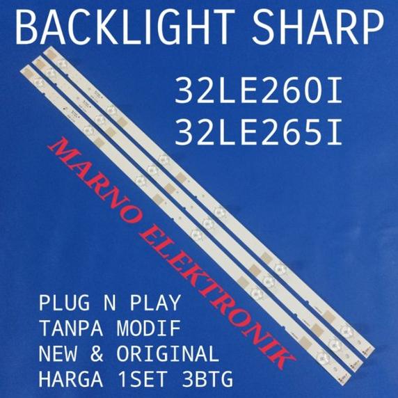 BACKLIGHT TV SHARP 32LE260I 32LE265I LED BL TV SHARP 32LE2601 32LE2651 BACKLIGHT LC-32LE265I LC-32LE