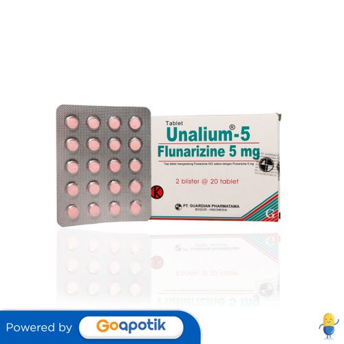 UNALIUM 5 MG BOX 40 TABLET