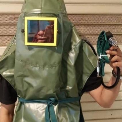 Baju Pelindung Sandblasting / Safety Sandblast hood Blue Eagle NP503