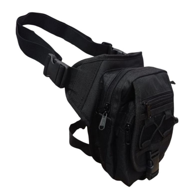 6.6 Tas Selempang/Paha/Pinggang Hitam,Krem,Loreng Cordura