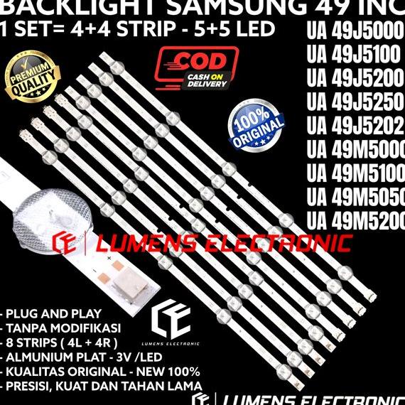 BACKLIGHT TV LED SAMSUNG 49 IN UA-49J5000 UA-49J5100 UA-49J5200 UA-49J5250 UA-49J5202 UA-49M5000 UA-