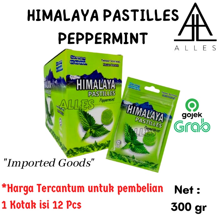 

Permen Himalaya Pastilles Peppermint / Permen Himalaya 1 box isi 12pcs
