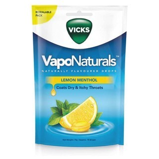 

Vicks VapoNaturals Drop Lemon Menthol (Permen)