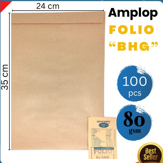 

Top Amplop Coklat FOLIO BHG 80Gr IMPORT Special Packing