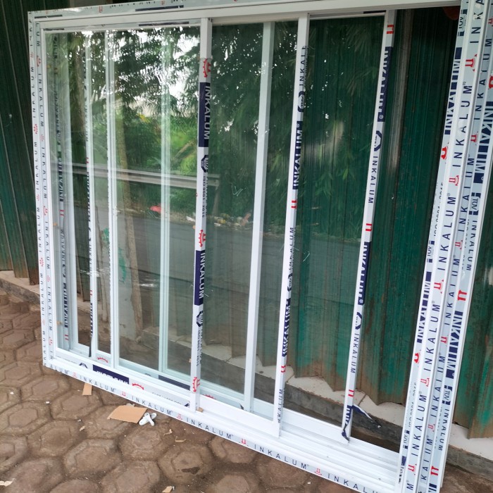 Terlaris Jendela Sliding Alumunium 175 X 150