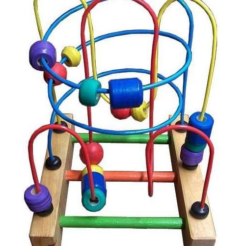 Hot Sale Mainan Kayu Edukasi Wire Game 3 Line Mainan Anak Mainan Bayi Mainan Termurah