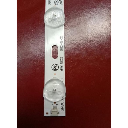 Led Backlight TV 6v 12 led universal panjang 63cm