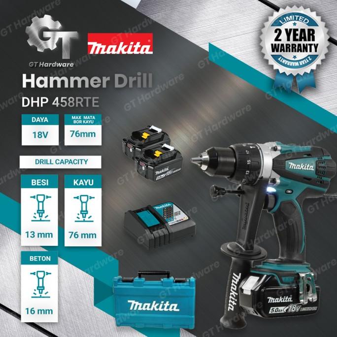 >>>>>] Makita DHP 458 RME DHP458 RME dhp458rme - Mesin Bor Battery Cordless