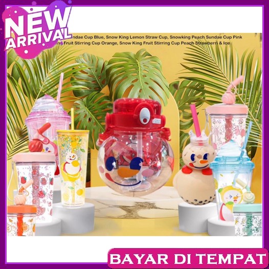Botol Mixue Viral Tempat Anak Laki Laki Bitol Tumbler Anti Tumpah Terbaru Kecil Murah Minum Minun Mi