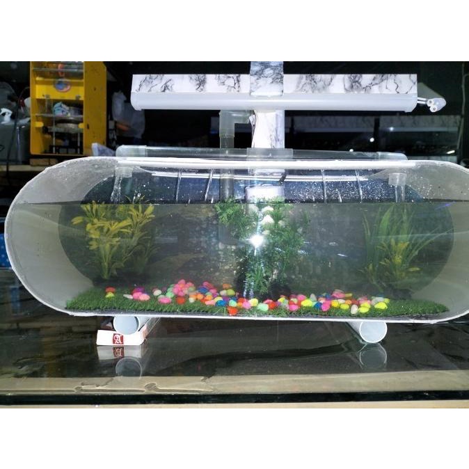 Aquarium Akrilik Besar P: 50Cm L: 15Cm Siap Pakaictk-Os-