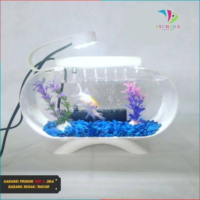 Asli [Cod]Termewah  1 Set Aquarium Mini Akrilik Air Mancur Pipa Pvc