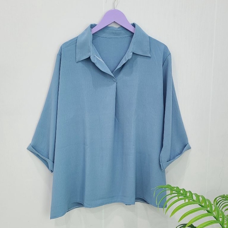 PALING DIMINATI kemeja ALD crinkle jumbo ld 120 cm/blouse crinkle jumbo wanita