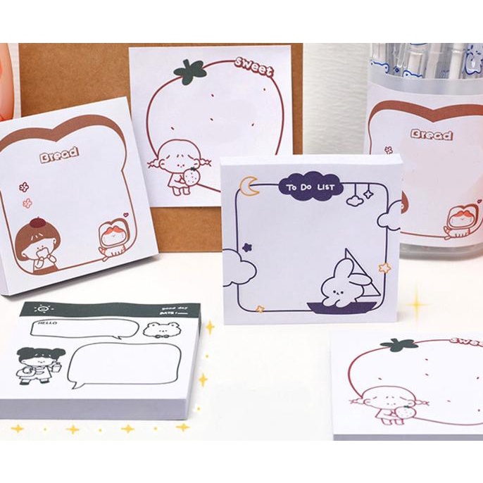 

Sticky Notes Daily Girl Memo Note