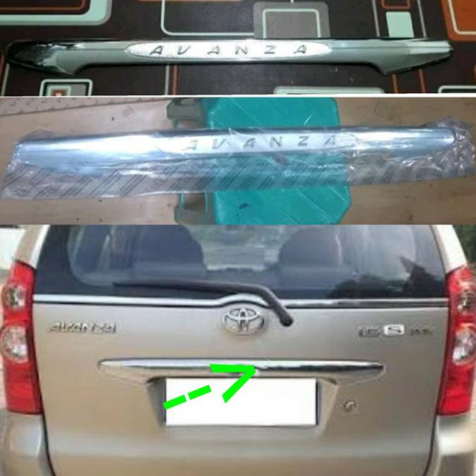 List Trunklid Bagasi Belakang Logo Emboss Avanza 2005-2011