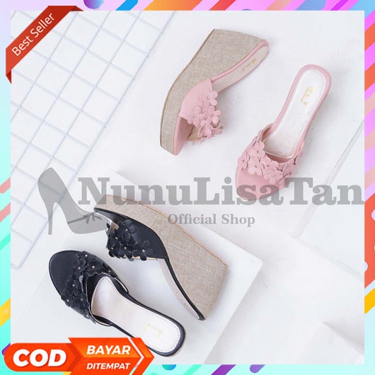 Sandal Widges Wejes  Us 74 Wedges Laser Untuk Wanita Pesta Kekinian Harian Casual Murah Kondangan Pe