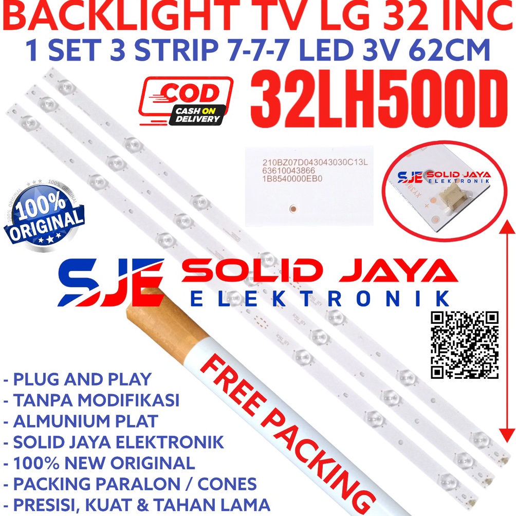 Promo Semangat BACKLIGHT TV LED LG 32 INC 32LH500 D 32LH500D 32LH LAMPU BL 7K 3V 32INC INCH IN TV LE