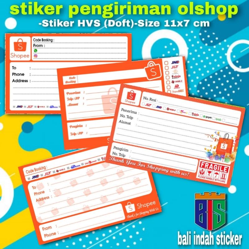 

(50 pcs) Stiker pengiriman/Stiker pengiriman olshop/stiker label pengiriman olshop murah-marketplace