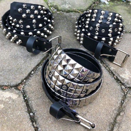 LANGSUNG ORDER Belt spike punk / Gesper spike punk / Sabuk spike punk rock / Ikat pinggang