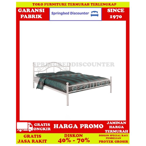 Ranjang Besi Tempat Tidur Dipan Divan Rangka Orbitrend MONZA 160x200