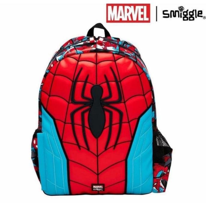 Tas Smiggle Backpack Spiderman Hoodie Marvel Original