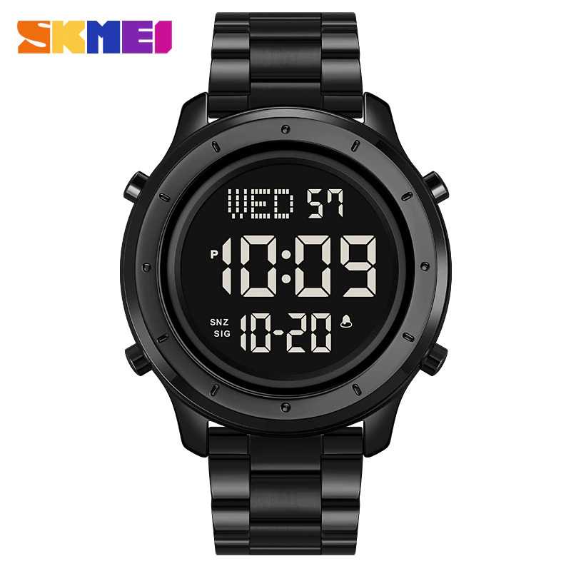 SKMEI Jam Tangan Digital Pria Strap Stainless Steel - 1864