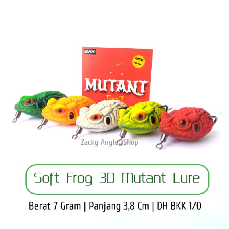 Soft Frog Double Blade 3D MUTANT LURE Gen 3