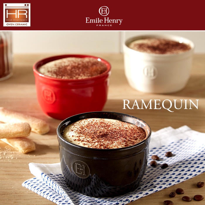 

Emile Henry EH4010 - Ceramic Clay Bakeware Oven Safe Ramekin Set 2 pcs