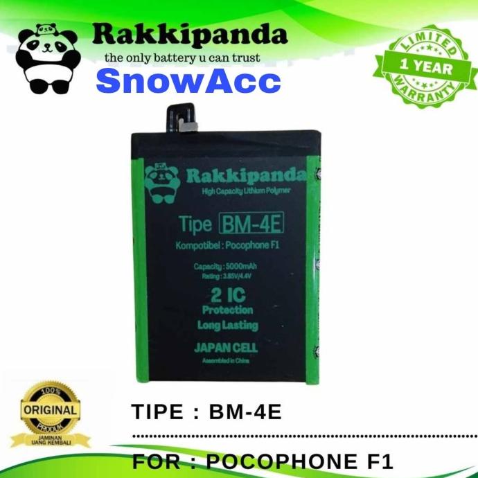 Rakkipanda Baterai Pocophone F1 Baterai BM4E