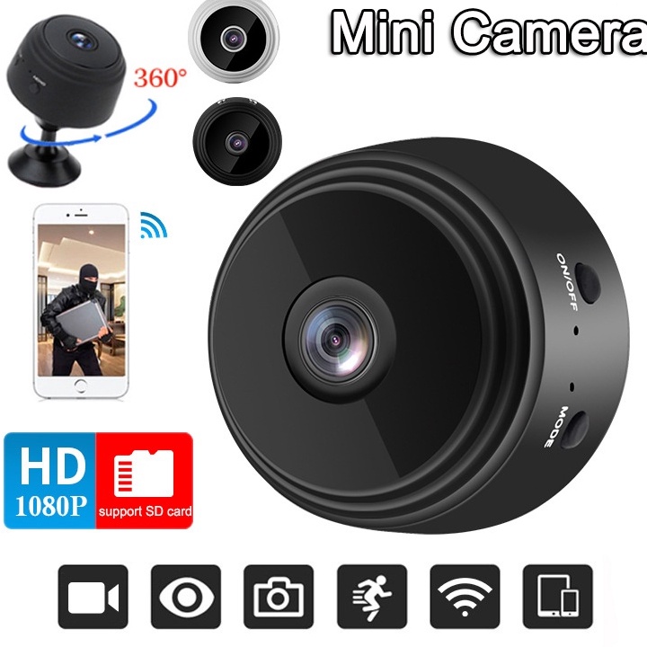 CHEKOUT [ COD ] Mini WiFi IP Camera CCTV 1080P - A9 Kamera CCTV Wifi Kamera Pengintai CCTV mini CCTV