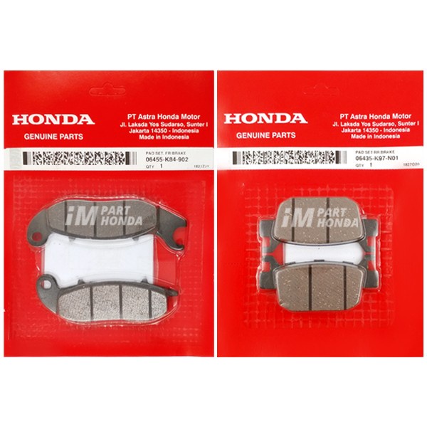 06455-K84-902 06435-K97-N01 Kampas Rem Cakram Depan Belakang ADV PCX 150 LED PCX 160 Tipe ABS JKT