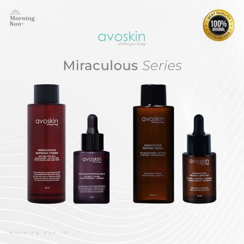 AVOSKIN Miraculous Refining Toner Serum | Miraculous Retinol Toner | Miraculous Retinol Ampoule | Mi