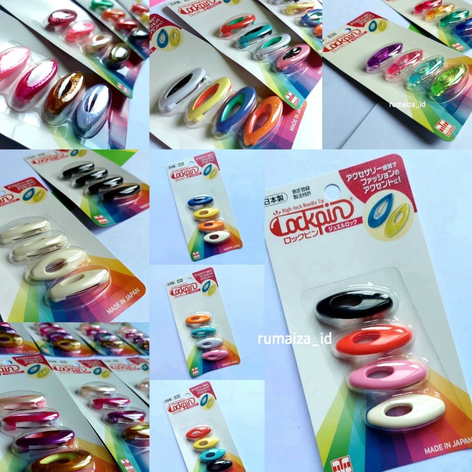 [KODE QSFUR] (1 Set 4 pcs) Peniti Lockpin Original / Peniti Pijen Pigeon /Peniti Pigeon Lockpin Japa