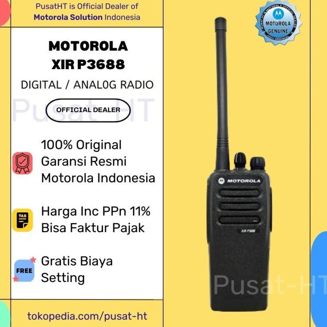 HT MOTOROLA DIGITAL MOTOTRBO XiR P3688 UHF 350 MHz P-3688 P 3688