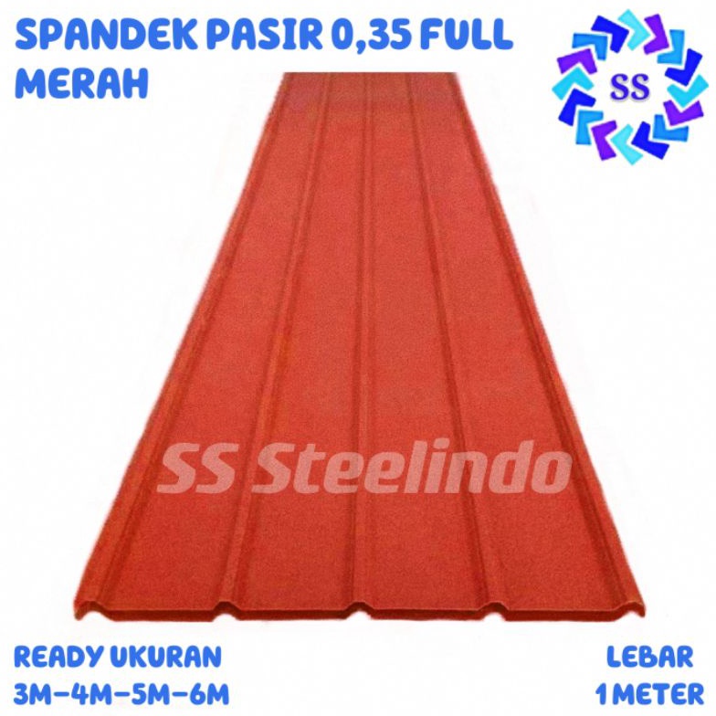 (V73] ATAP BAJA RINGAN SPANDEK PASIR (MERAH-HITAM-BIRU-HIJAU-COKLAT) GALVALUM-ZINCALUM 0,35 FULL ber