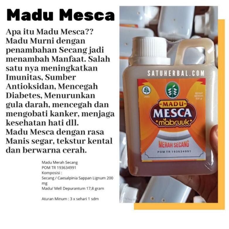 

Madu Merah Secang Mesca Mabruuk Manis Kemasan 1 kg Best Seller