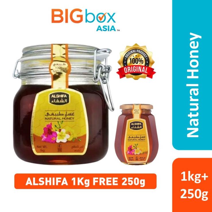 

Madu Al Shifa Natural Honey 1kg FREE Honey 250g Asli Original Best Seller