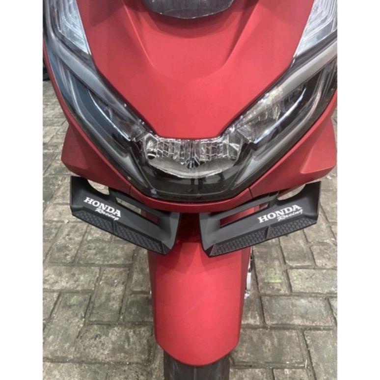 Hot Sale Winglet Wingled Depan Motor  Honda Pcx-160 / Pcx-150 Model Burung Hantu Plastik Tebal ABS M