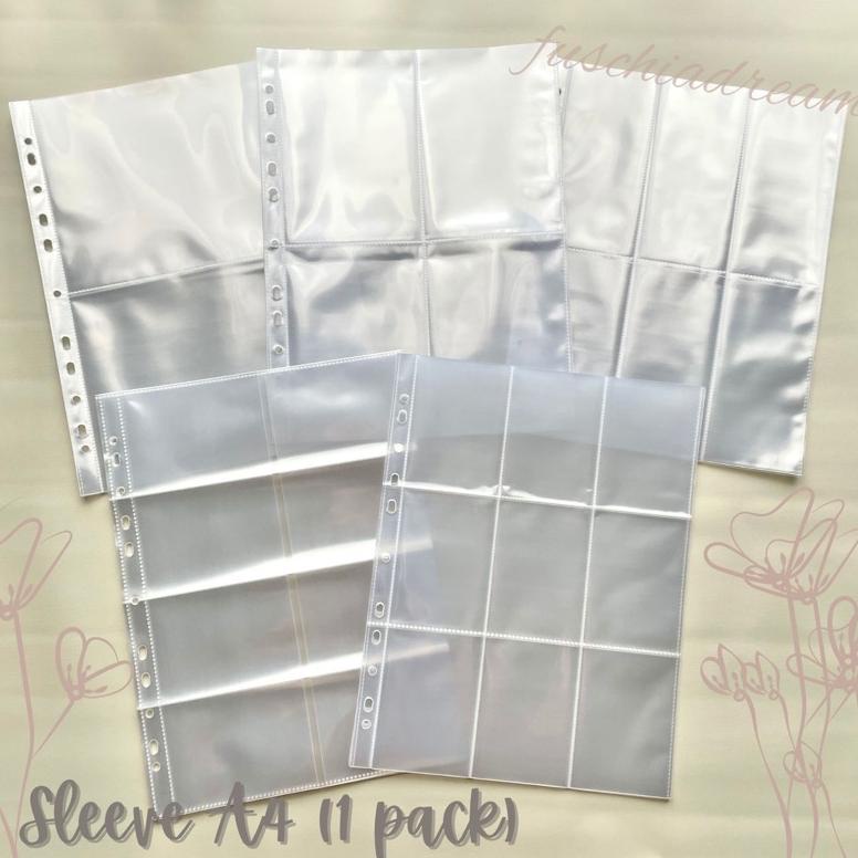 

Bisa Cod - Sleeve Pocket 1p/2p/3p/4p/6p/8p/9p/12p/20p (1 pak) ukuran A4 2/3/4 Ring ..