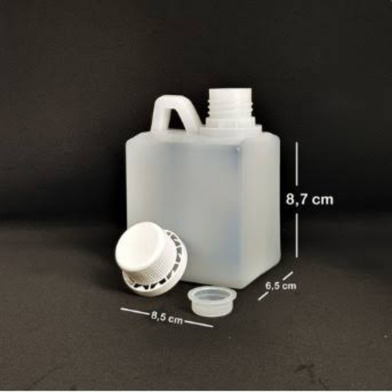 [Ecer / Grosir] Botol Jerigen Jirigen Jrigen Jiligen Kotak HDPE 500 ml Madu, Jamu, Bahan Kimia, Pupu