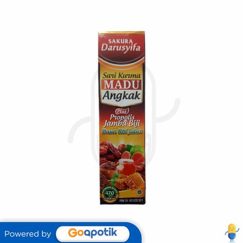 SAKURA DARUSYIFA SARI KURMA MADU ANGKAK PROPOLIS JAMBU DAUN UBI JALAR 470 GRAM