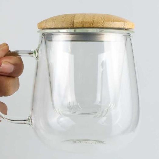 Gelas Cangkir Teh Tea Cup Mug With Infuser Filter