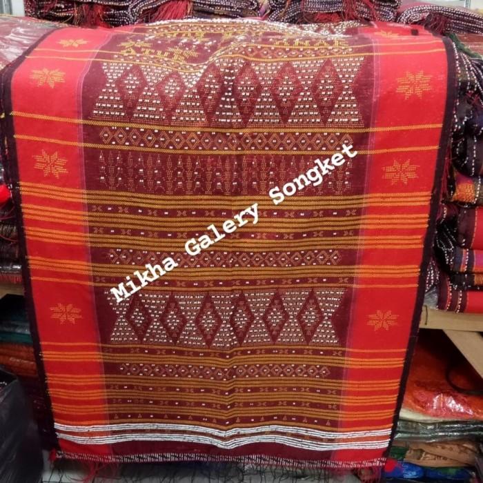 Terlaris Ulos Sadum Raja Jumbo Maron Sisi Merah