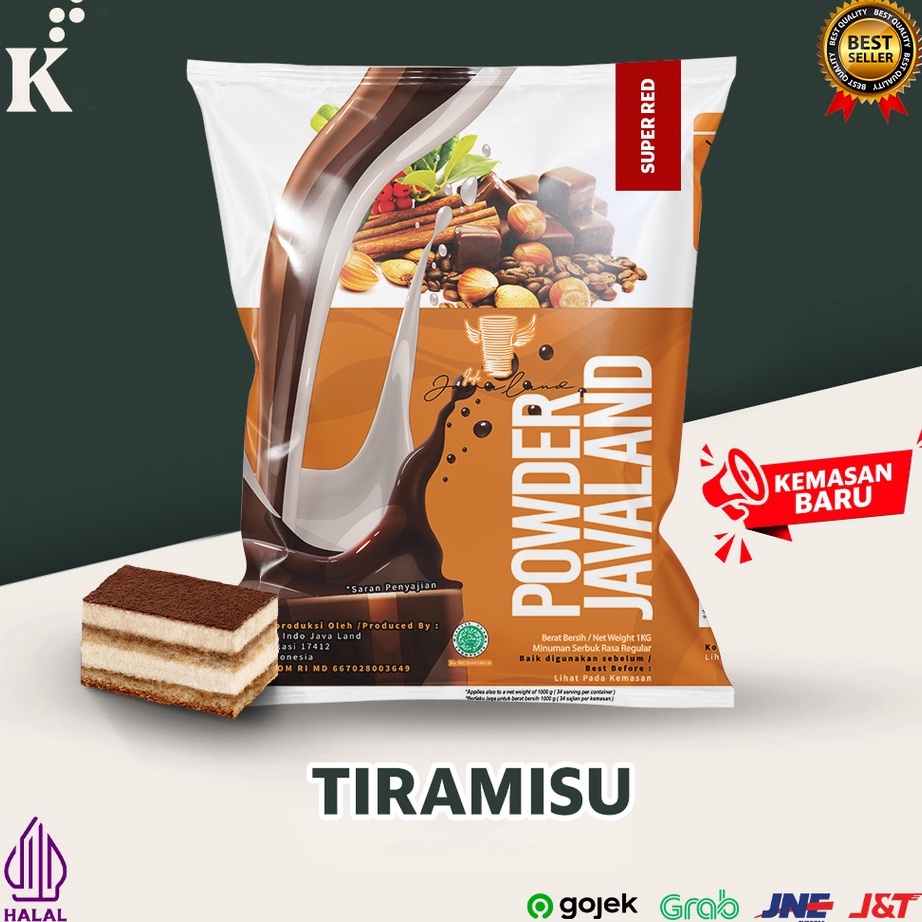 

Promo ⭐ Bubuk Minuman Bubble Powder Drink Tiramisu ORIGINAL Javaland 1kg