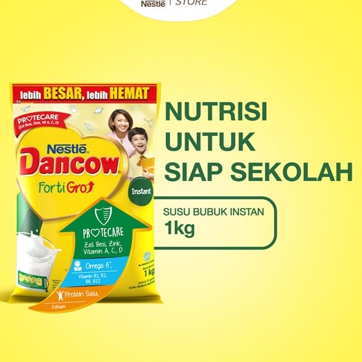 

Limited | KI3 | DANCOW Fortigro Susu Bubuk Susu Anak Instant Pouch 1kg