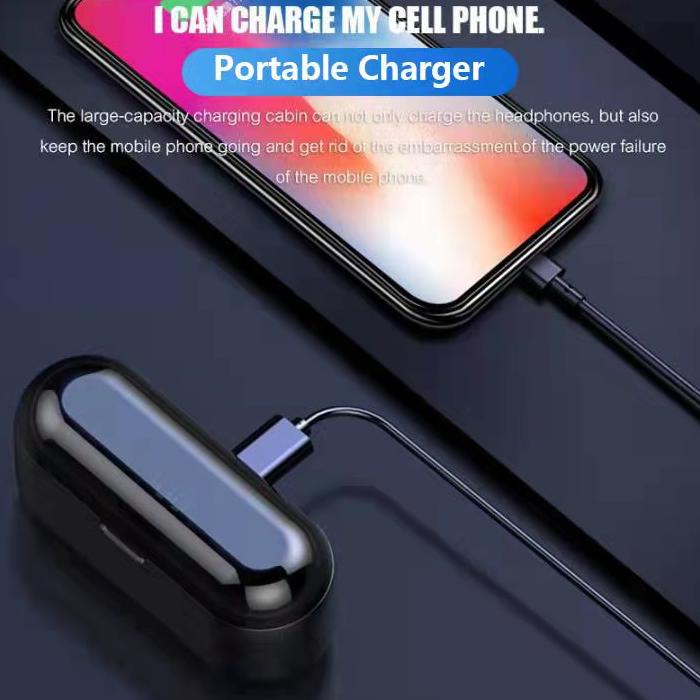 HEADSET JOVITECH F9-8 TWS BLUETOOTH HEADSET WIRELESS EARPHONE NIRKABEL DENGAN MIKROFON TOUCH CONTROL